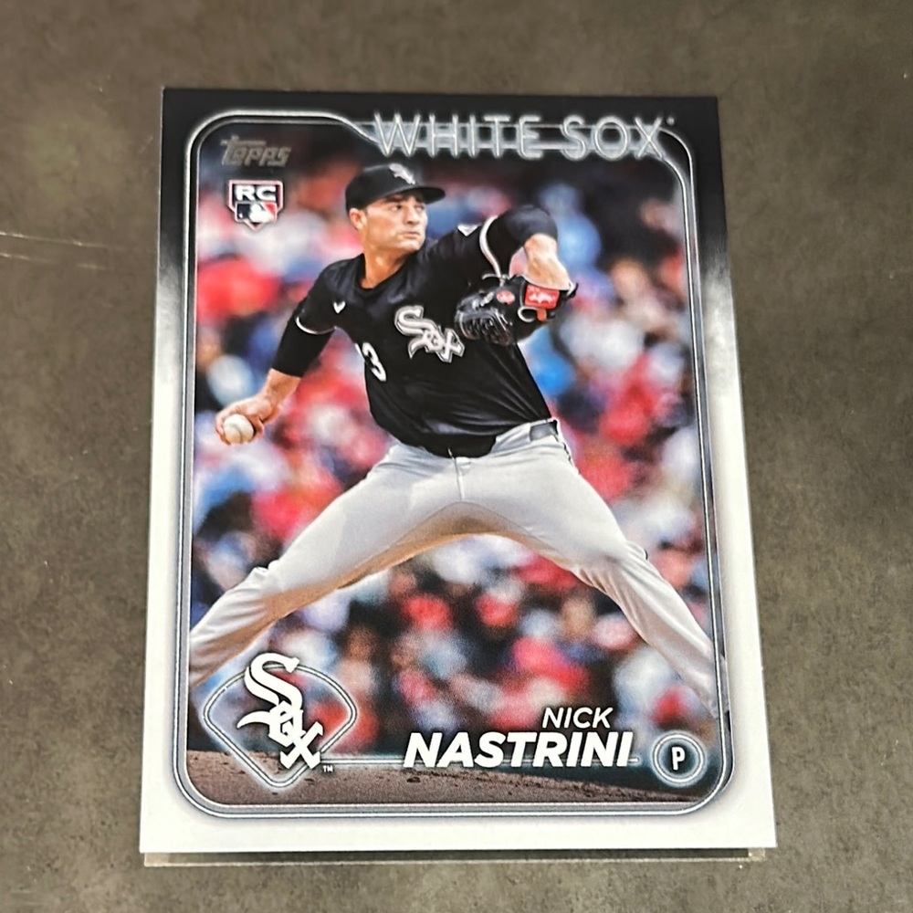 Topps White Sox Baseball Card Nick Nastrini